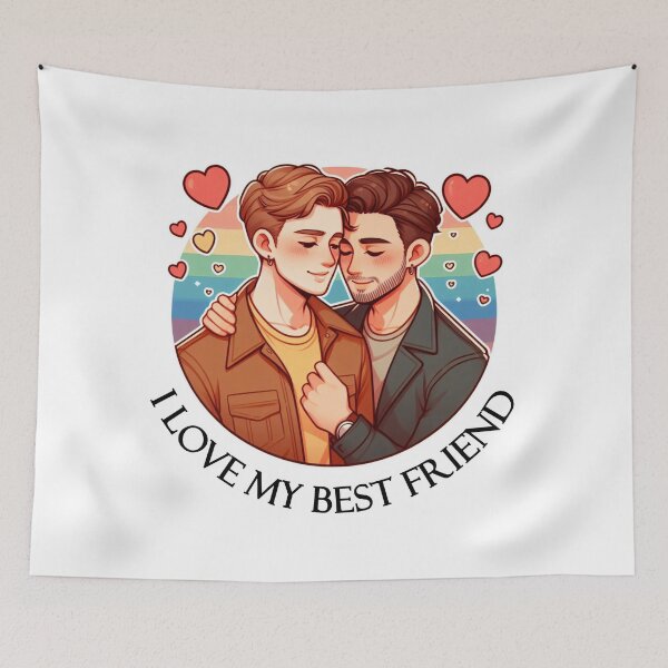 Item preview, I Love My Best Friend designed and sold by Ederson D'Mind.