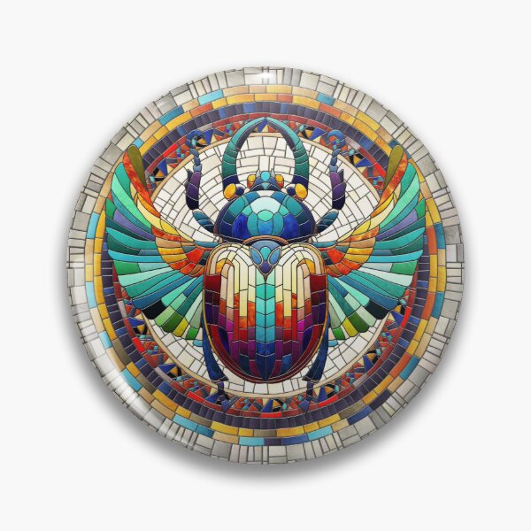 Aperçu de l'œuvre Scarabée égyptien -Art de la mosaïque créée et vendue par k9printart.