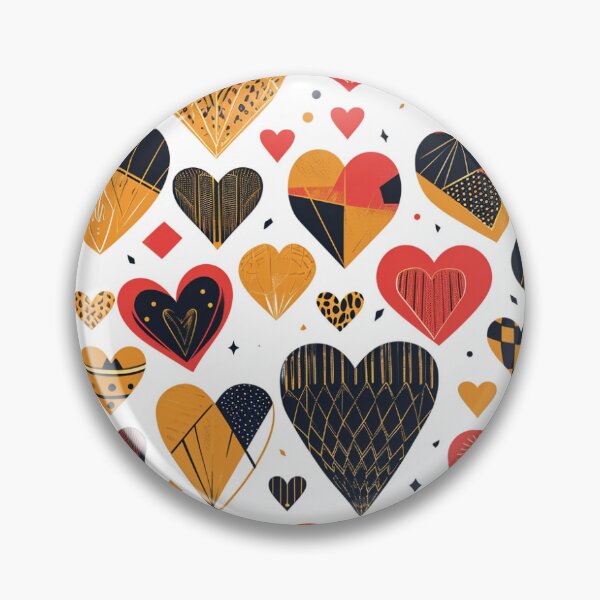 Item preview, Eclectic Heart Patterns Collection designed and sold by Ajay GB.