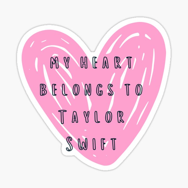 Swiftie Heart Sticker  Cute Taylor Swift Sticker for Women –  KynYouBelieveIt