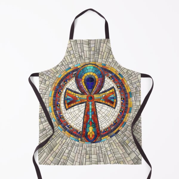 Item preview, Egyptian Ankh Cross -Mosaic Art designed and sold by k9printart.