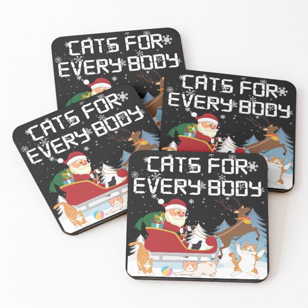 Item preview, Santa All Christmas Cats Cats Funny Men Women Kids Family designed and sold by Isadesignart.