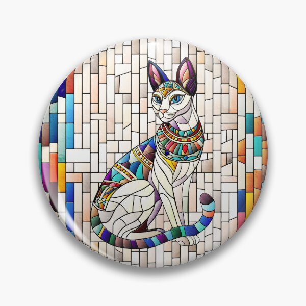 Item preview, Egyptian Cat -Mosaic Art designed and sold by k9printart.