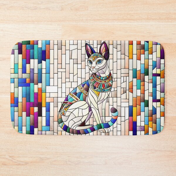 Item preview, Egyptian Cat -Mosaic Art designed and sold by k9printart.