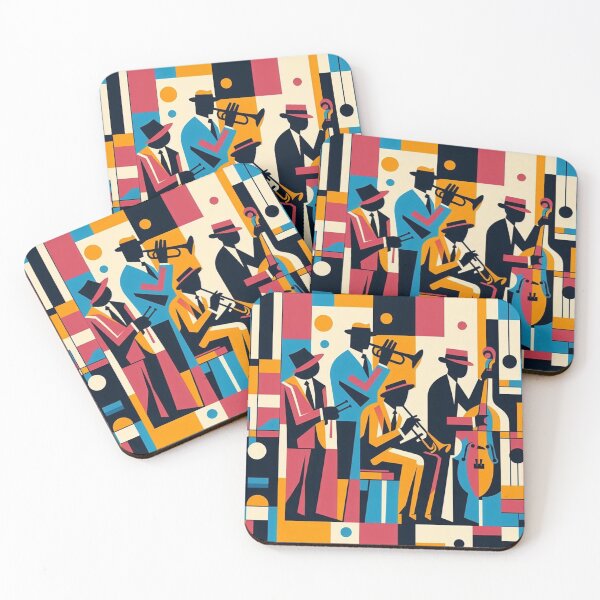 Item preview, Harlem Renaissance Jazz Quartet Abstract designed and sold by StagingExecs.