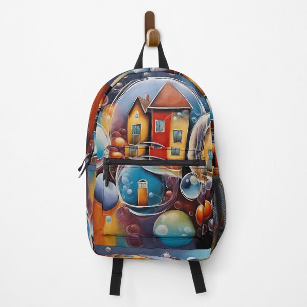 Item preview, Comic book project, multicolored bubble and houses inside designed and sold by janjacbu.