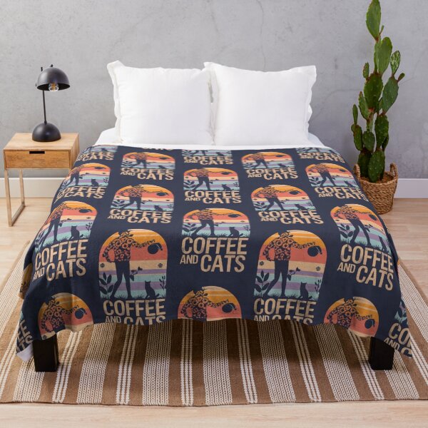 Item preview, retro coffee and cats v42 designed and sold by FenwickDesign99.