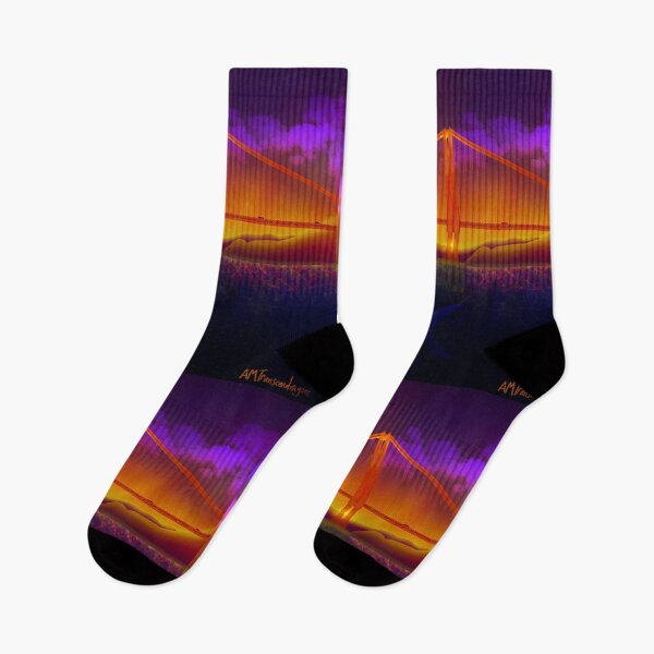 Item preview, Mega Shark Golden Gate Sunset designed and sold by Transcendragons.