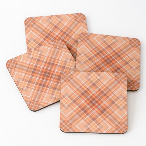 Item preview, Orange Peach Tartan Pattern V2 designed and sold by webgrrl.