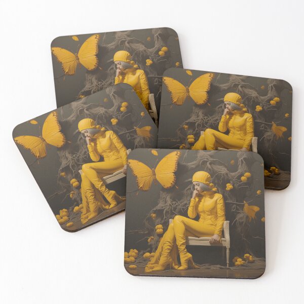 Item preview, Yellow Butterfly with Woman designed and sold by chi3-jp.