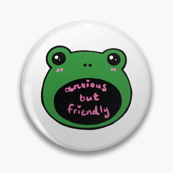 Item preview, Anxious frog designed and sold by forget-mei-not.