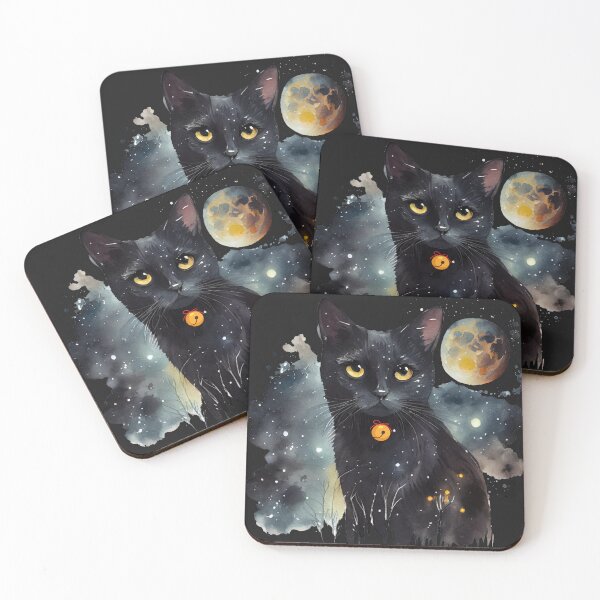 Item preview, Cat Black magic, full moon day Celebrate St. Patrick's Day designed and sold by Isadesignart.