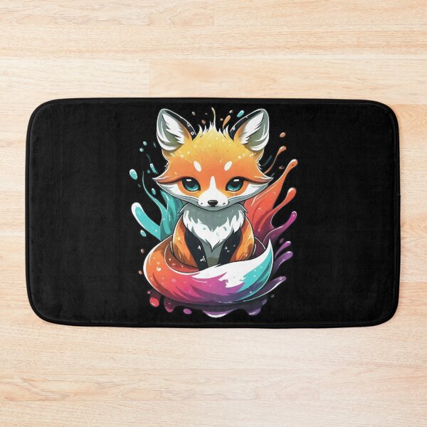 Item preview, Cute Fox with a Vibrant Splash of Color designed and sold by FurNation.