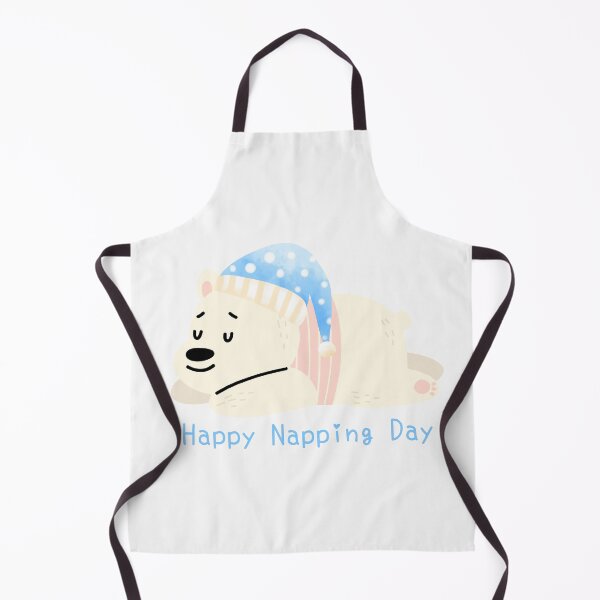 Item preview, Nightcap White Bear on National Nap Day designed and sold by Jessie-2211.