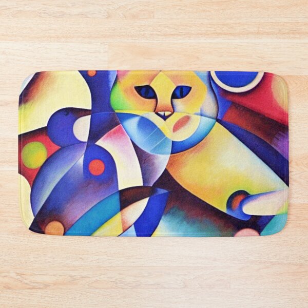 Item preview, Abstract Cat Watching a Pukeko designed and sold by VespersEmporium.