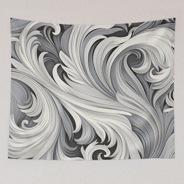 Item preview, muted mauve abstract swirling print designed and sold by dcrc.