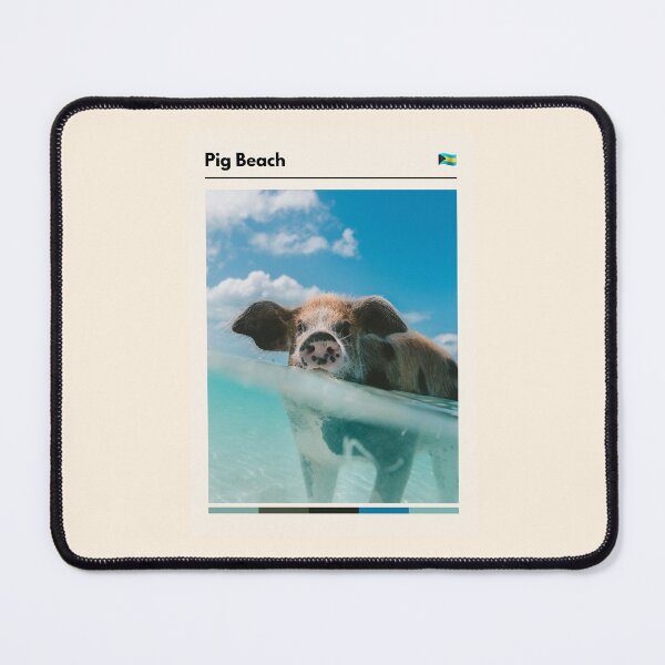 Item preview, Visit Pig Beach (Travel The World) designed and sold by RabbitK.