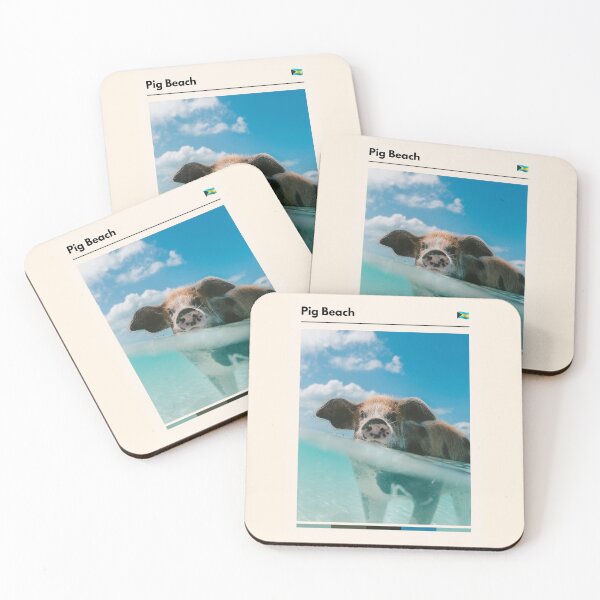 Item preview, Visit Pig Beach (Travel The World) designed and sold by RabbitK.