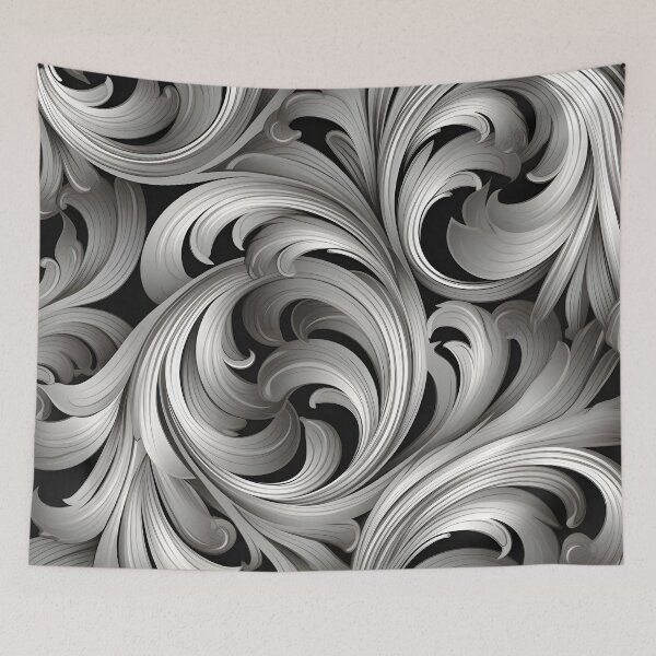 Item preview, Muted mauve abstract swirling print designed and sold by dcrc.