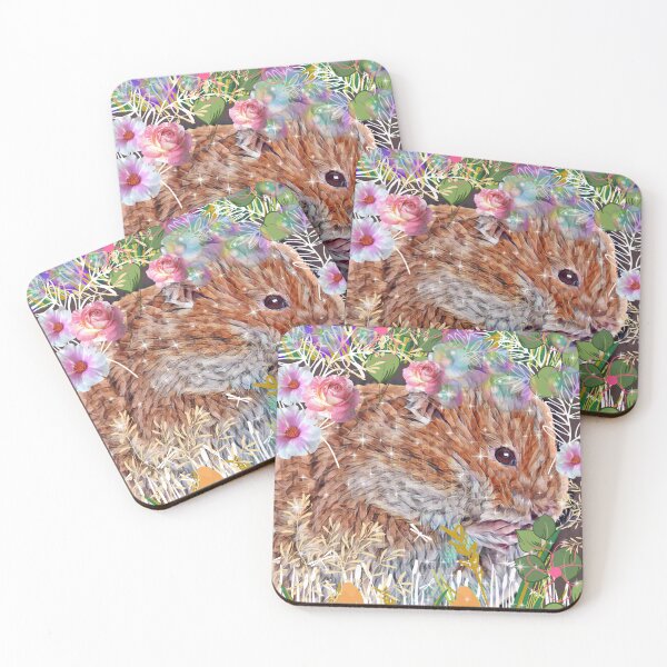 Item preview, Cute whimsical hamster hammie in flower garden designed and sold by FineArtMaster.