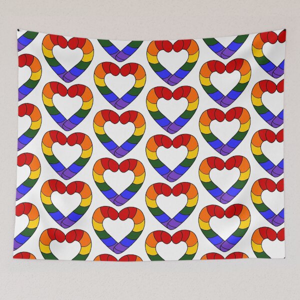 Item preview, Pride Flag Candy Cane designed and sold by HarveyHandcraftsandDesigns.