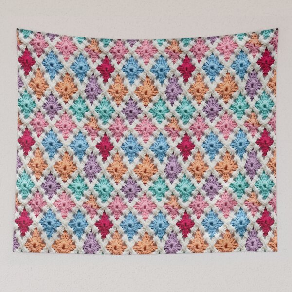 Item preview, Colorful Soft Pastel Crochet and Knit Texture designed and sold by Studio2315.