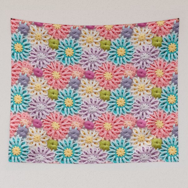 Item preview, Colorful Soft Pastel Crochet and Knit Texture designed and sold by Studio2315.
