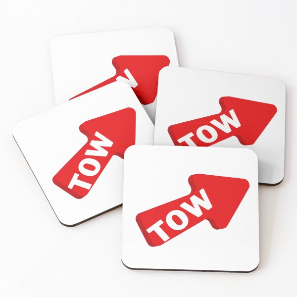 Item preview, TOW ON RED ARROW SIGN designed and sold by snapacrab.
