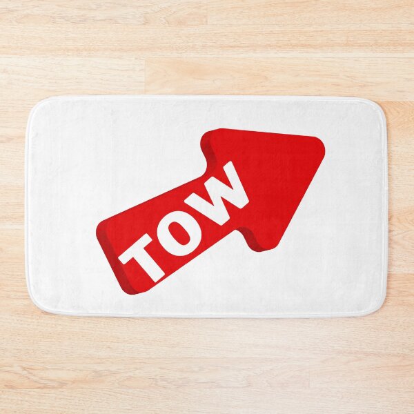 Item preview, TOW ON RED ARROW SIGN designed and sold by snapacrab.