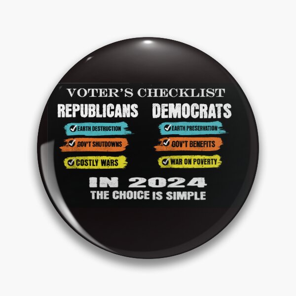 Item preview, Voter's Checklist for Elections 2024 designed and sold by BESTBOOKCOVERS.