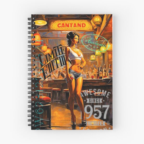 Item preview, Retro bar girl pin-up 2 designed and sold by Artwear-art for life.