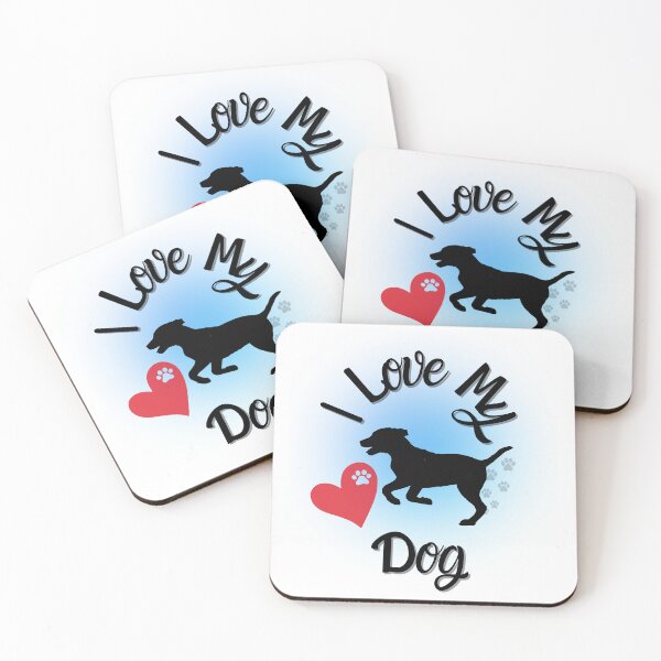 Item preview, " I Love My Dog " Epic Canine Adoration Tee designed and sold by Wabi-SabiStudio.