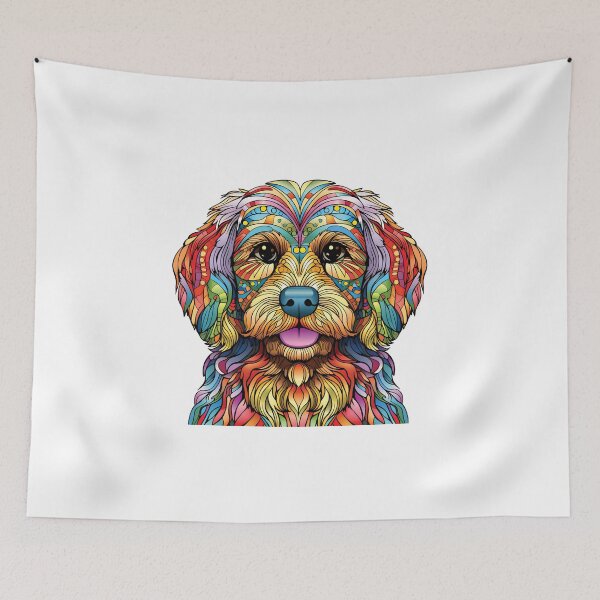 Item preview, Vibrant Woofs - Energetic and Colorful Dog designed and sold by ColorConsole.