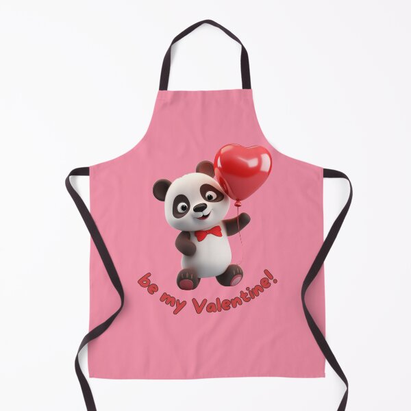 Item preview, Be My Valentine! Panda Bear and Heart Balloon designed and sold by LittleDreamsCo.