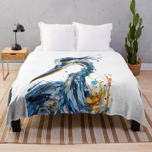 Item preview, colorful blue heron designed and sold by porbenjaporn.