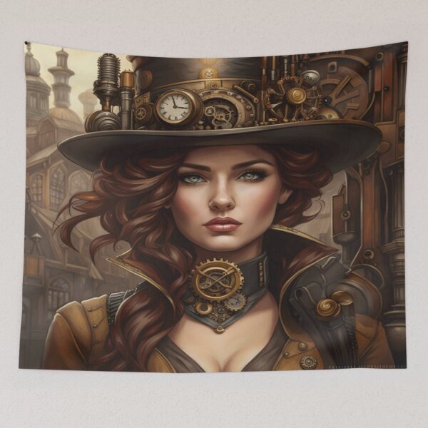 Item preview, Beautiful Woman, Steampunk #8 designed and sold by RBRUnitedd.