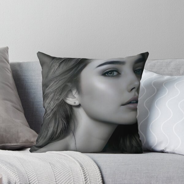 Artikelvorschau, Schwarz-weiße Wandkunst, Modefotografie, Porträt gerahmter Druck, weibliche Modelfotografie, Frau Wohnzimmer Dekor, großes Bild entworfen und verkauft von YourPrintify.