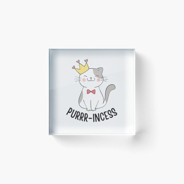 Aperçu de l'œuvre Ronronnement-incess | jeux de mots drôles de chat créée et vendue par PurpleWay.