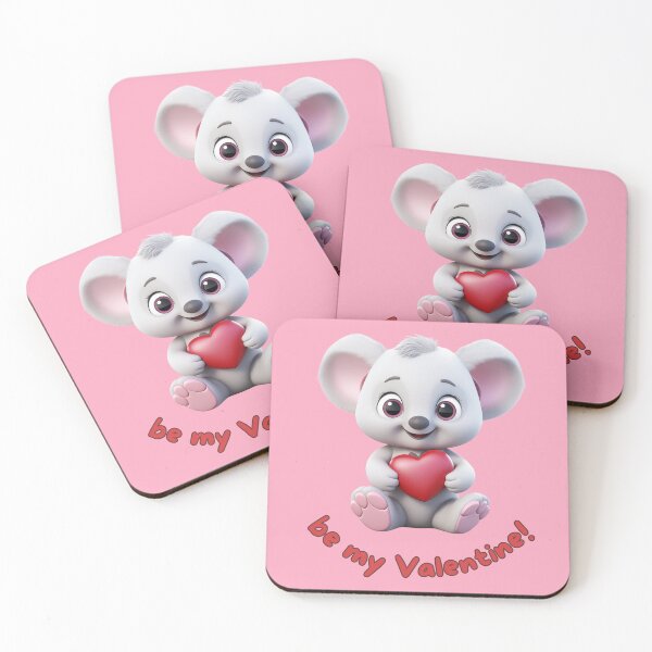 Item preview, Be My Valentine! Koala Bear and Heart designed and sold by LittleDreamsCo.
