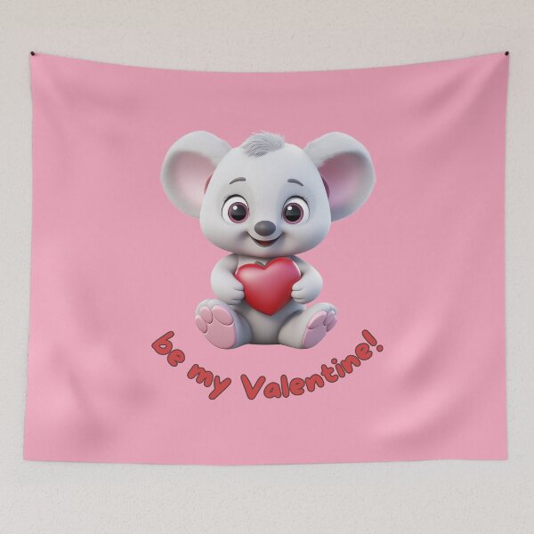 Item preview, Be My Valentine! Koala Bear and Heart designed and sold by LittleDreamsCo.