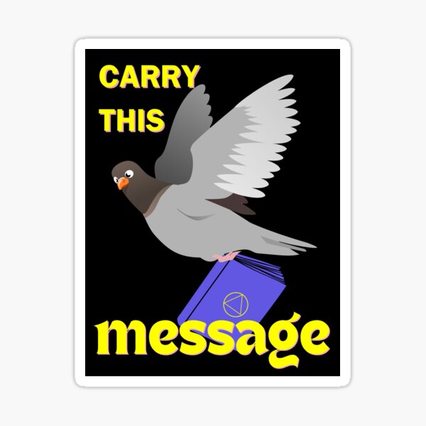 Item preview, Carry This Message AA Pigeon Flying designed and sold by a-new-light.