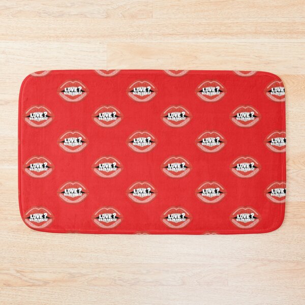 Item preview, Red lips with the text: 'Love? No thanks!' designed and sold by HarridanCreates.