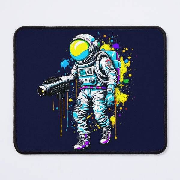 Item preview, Astronaut in space with paint splash background designed and sold by Trendsecne.