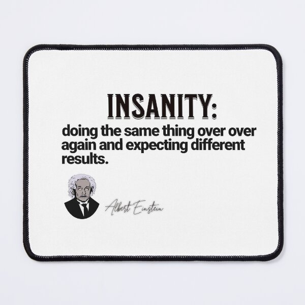 Item preview, Albert Einstein - INSANITY quote designed and sold by ForecastVSN.