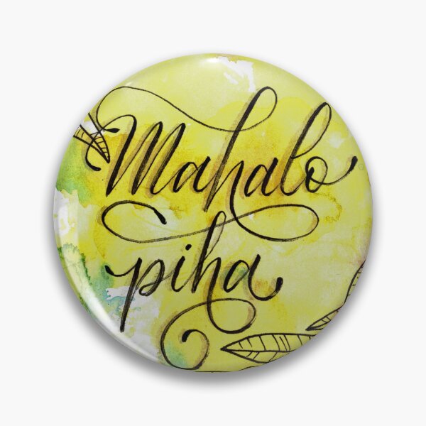 Item preview, Wholehearted Thanks - Mahalo Piha - Watercolor Greeting Card designed and sold by rooandjoo.