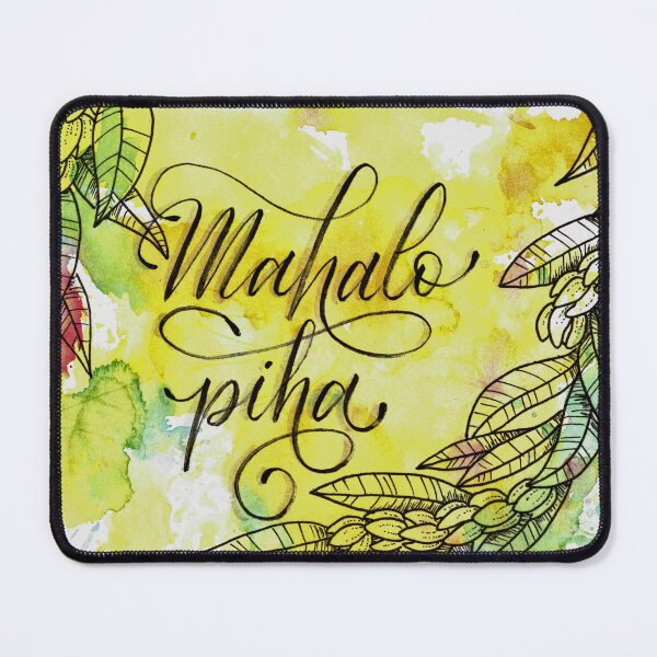 Item preview, Wholehearted Thanks - Mahalo Piha - Watercolor Greeting Card designed and sold by rooandjoo.