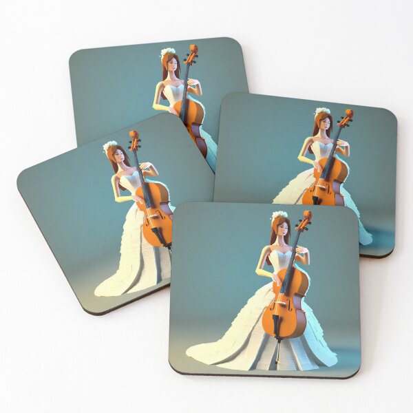 Item preview, 3D Bride with cello designed and sold by LTI-Stickers.