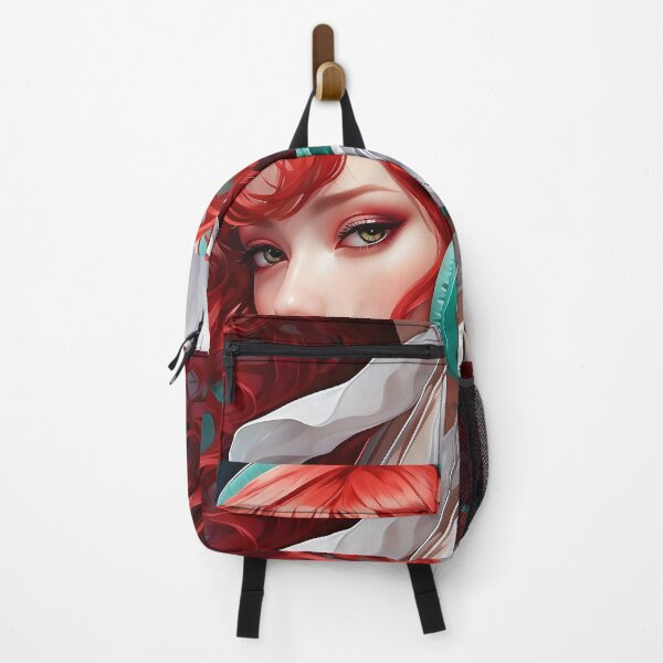 Item preview, Enigmatic Allure: Anime Artistry with Crimson Intrigue designed and sold by TONSNAP.