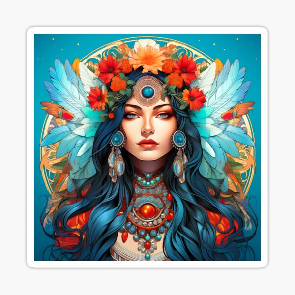 Harmony in Heritage - Art Nouveau Design Sticker