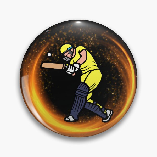 Item preview, Cricket gifts Yellow Retro Vintage Cricket Player designed and sold by Isadesignart.
